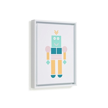 Картина с роботом Julisa, разноцветная 30 x 40 см La Forma (ex Julia Grup)