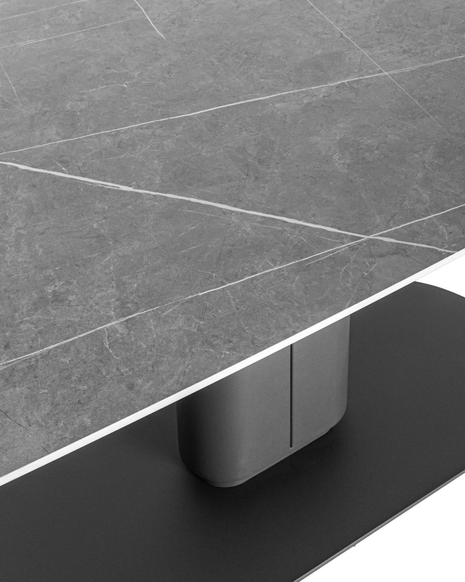 Стол обеденный Глория раскладной 170-250*90 керамика серая Stool Group