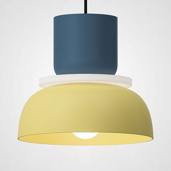 Подвесной светильник ILO D29 blue/yellow by ImperiumLoft
