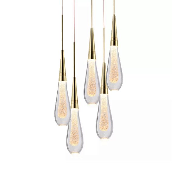 Подвесной светильник Delight Collection Pour 5 gold