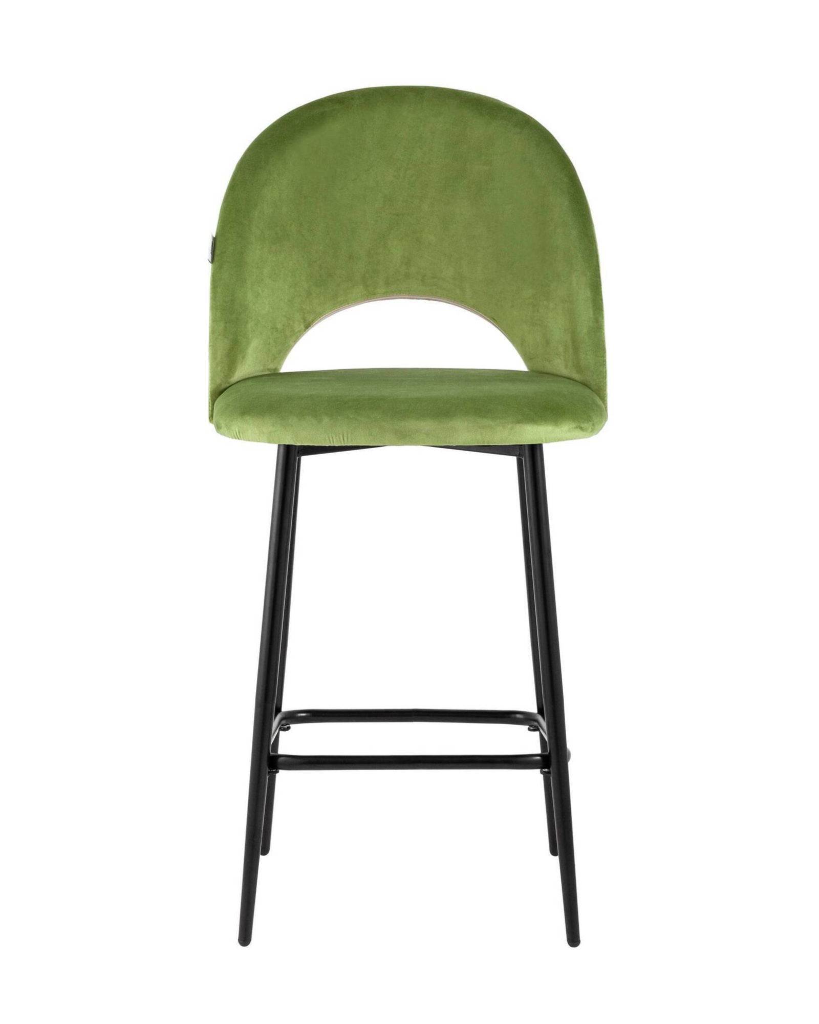 Стул полубарный Меган велюр травяной Stool Group