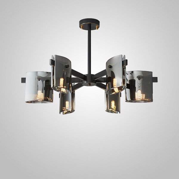 Потолочная люстра JANICE CH L6 Black by ImperiumLoft
