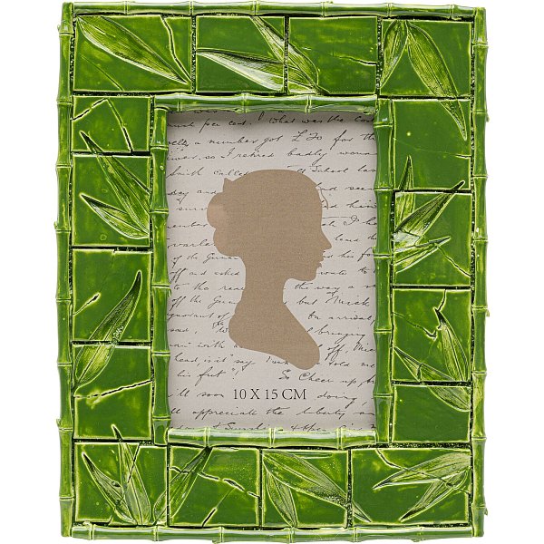 Фоторамка Leaf Green 10x15cm KARE 57395