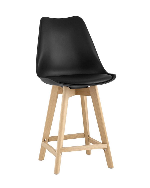 Стул полубарный FRANKFURT черный Stool Group
