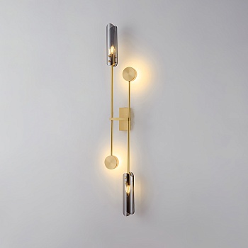 Настенный светильник ANDREAS Brass Cognac by ImperiumLoft