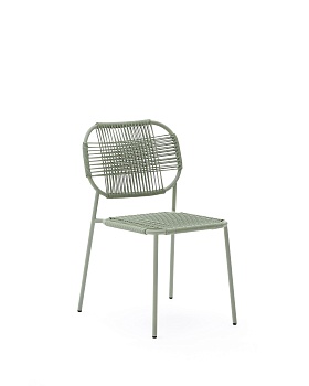 Уличный стул Talaier из шнура и оцинкованной бирюзовой стали La Forma (ex Julia Grup)