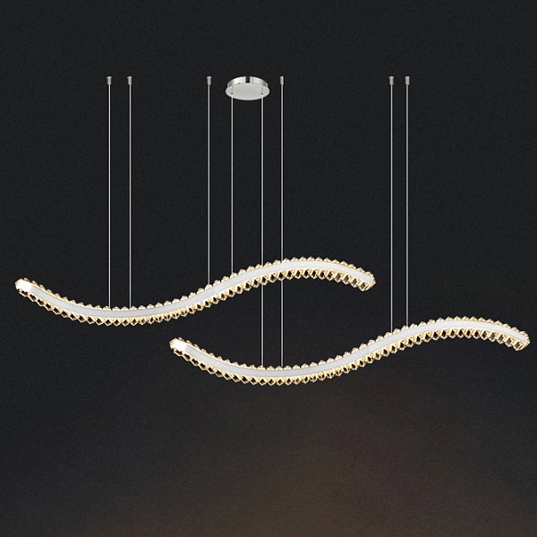 Подвесной светильник BERTOLDA W DUO A L150 Chrome by ImperiumLoft