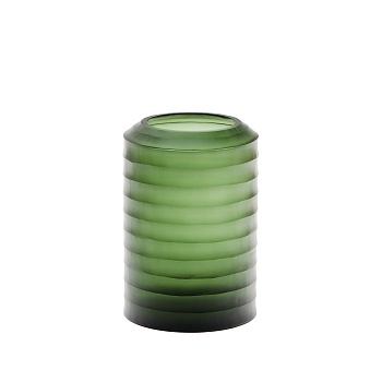 Ваза Bunce из переработанного стекла зеленая 25 см La Forma (ex Julia Grup)