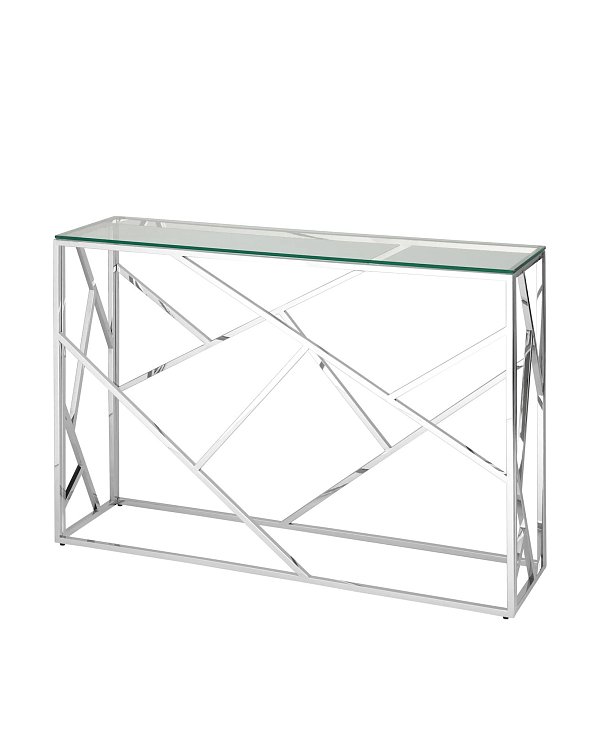 Консоль АРТ ДЕКО 115*30 серебро Stool Group