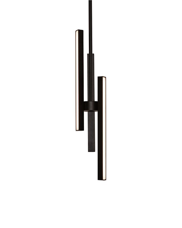 Чёрный светодиодный подвес Дойл Louvre Home LHLPN040723XNP
