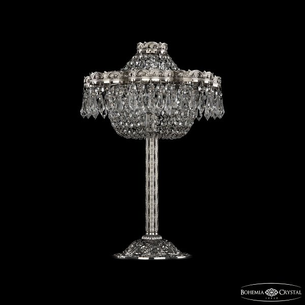 Настольная лампа хрустальная 19311L6/27JB Ni