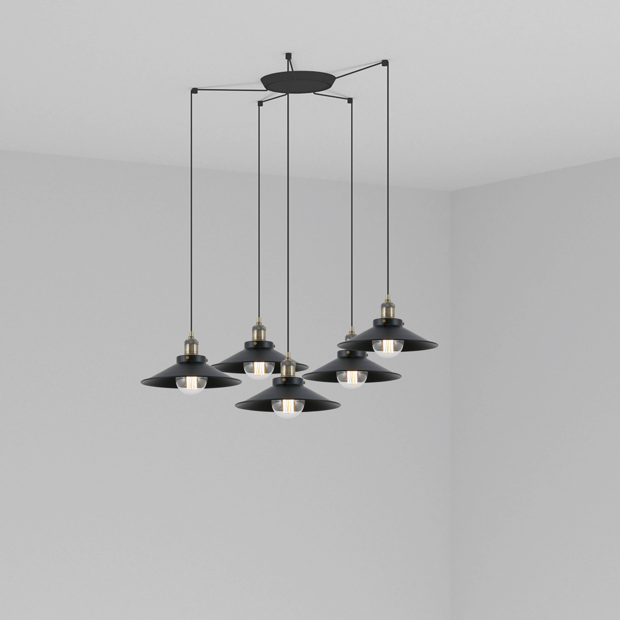 Люстра Marlin 5L черная Faro