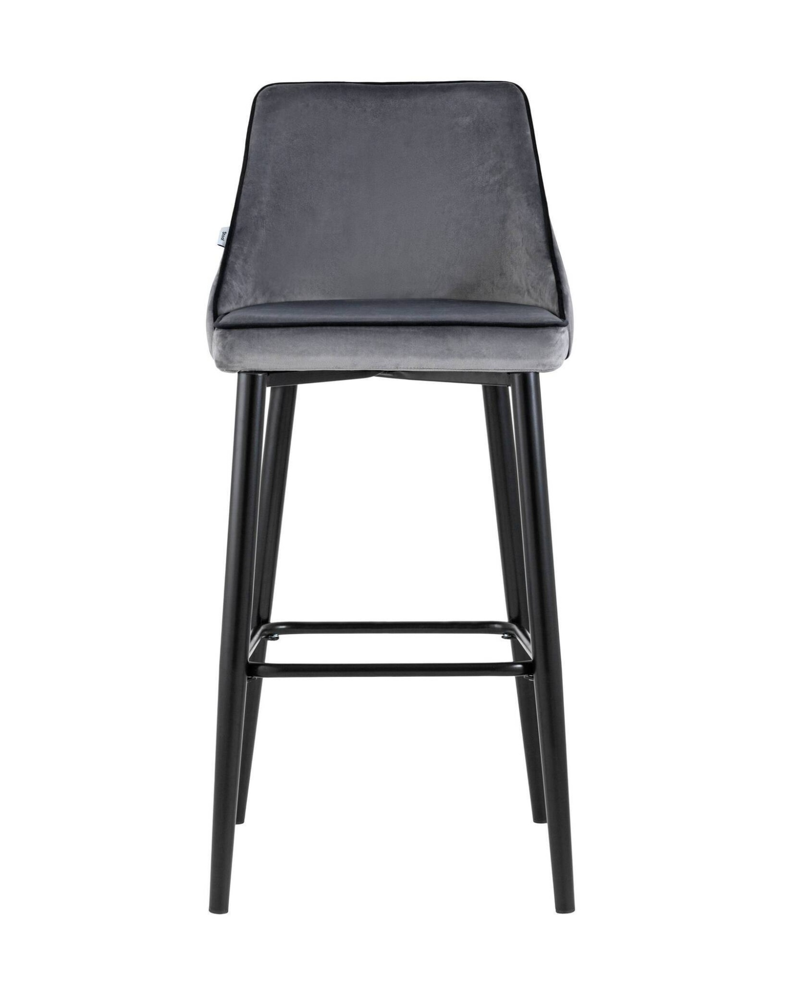 Стул барный Коби велюр серый Stool Group