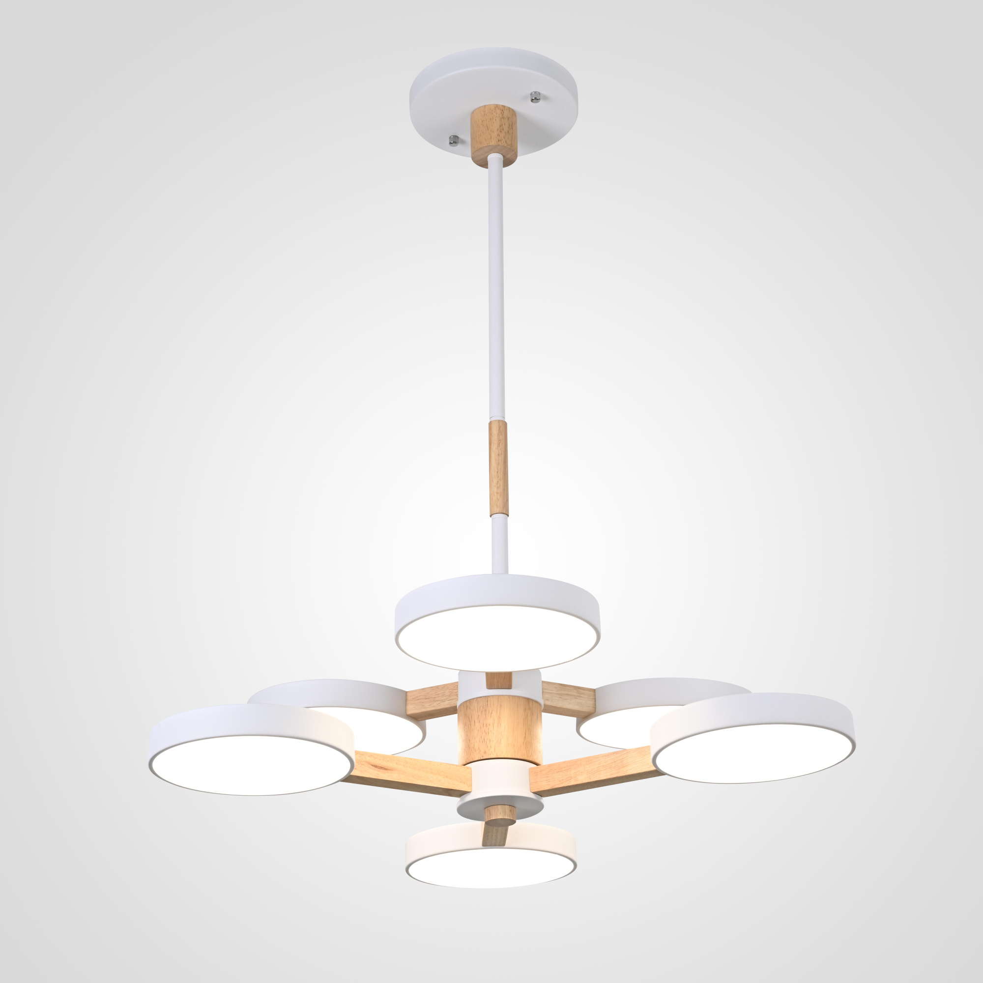 Подвесная люстра TURNA DBL L6 White by ImperiumLoft