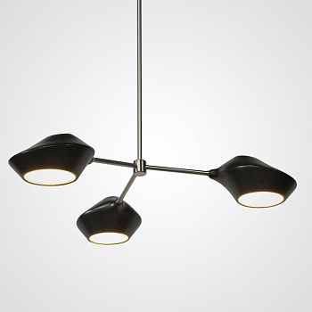 Люстра на штанге LANT D65 3 lamps Gold/Black by ImperiumLoft