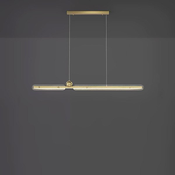 Реечный, рядный светильник CHIFFA B L100 Brass by ImperiumLoft