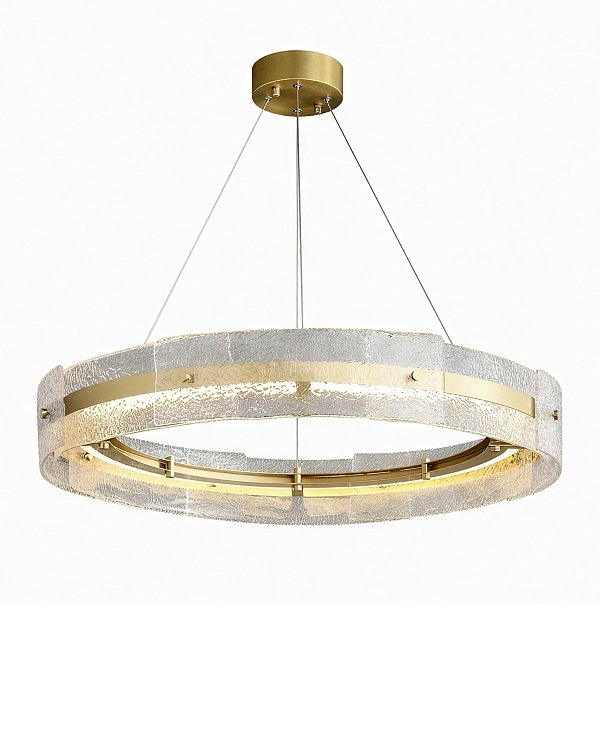 Золотая круглая люстра Берген Louvre Home LCH280325XNP
