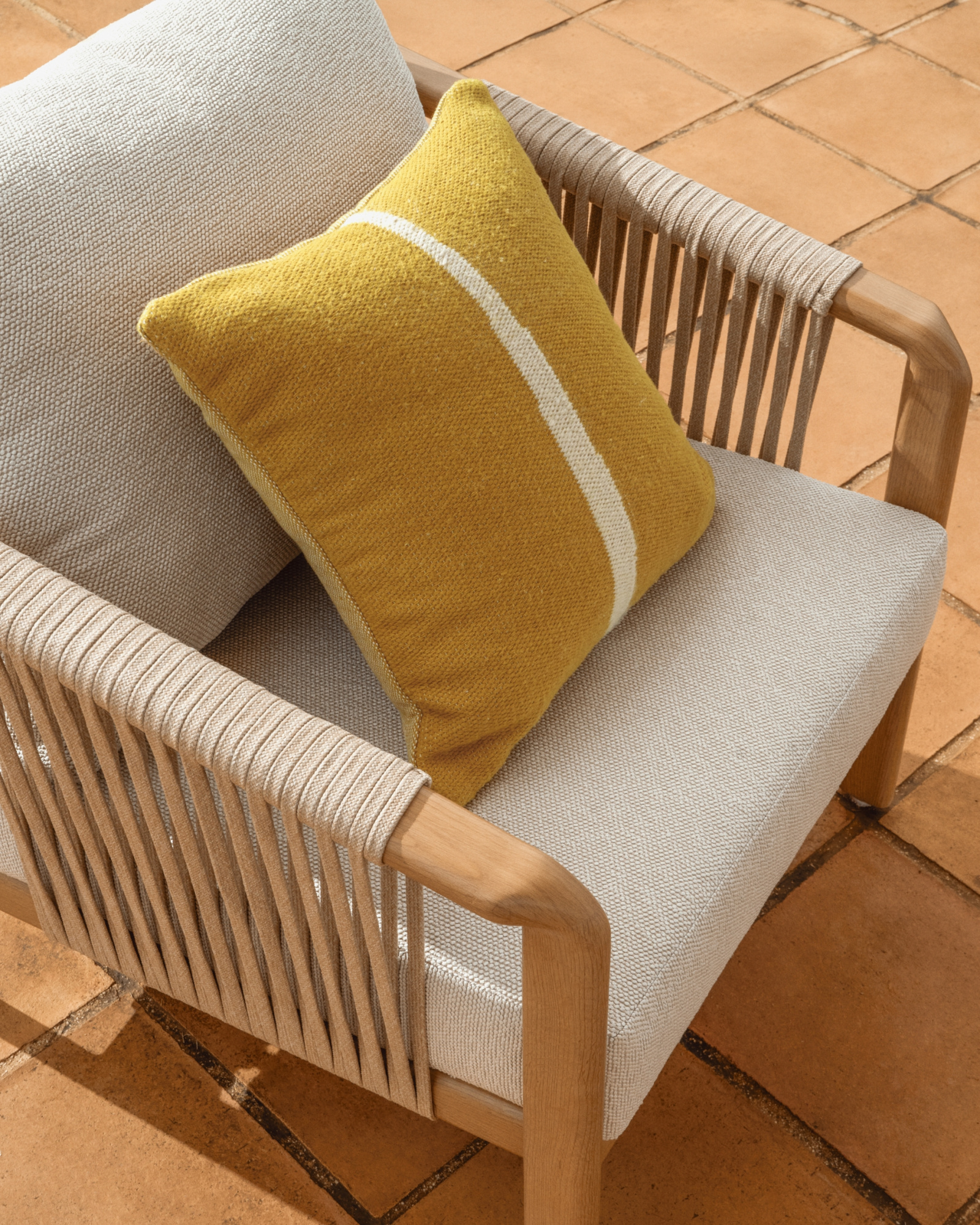 Комплект садовой мебели Sirte из алюминия с отделкой под дерево La Forma 482343