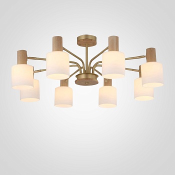 Подвесная люстра INGRID 8 glass by ImperiumLoft