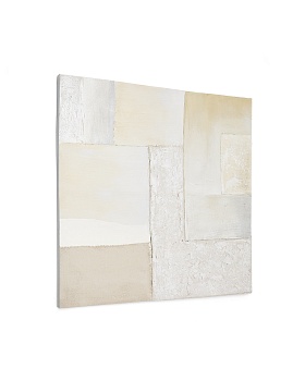 Pineda Абстрактный холст белого цвета 95 x 95 см La Forma (ex Julia Grup)