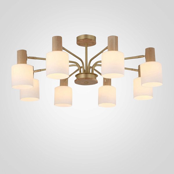 Подвесная люстра INGRID 8 glass by ImperiumLoft