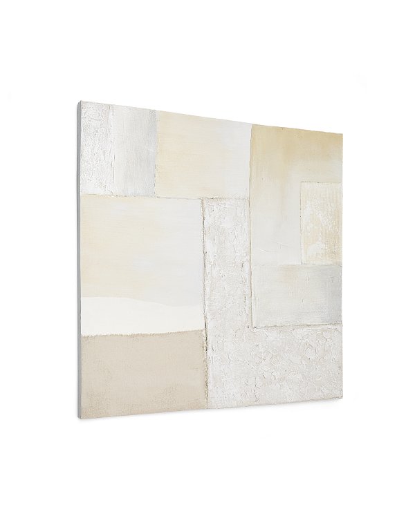 Pineda Абстрактный холст белого цвета 95 x 95 см La Forma (ex Julia Grup)