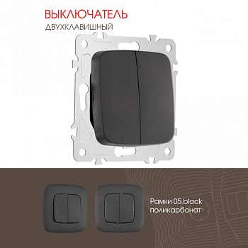 Выключатель Arte Milano 205.30-2.black