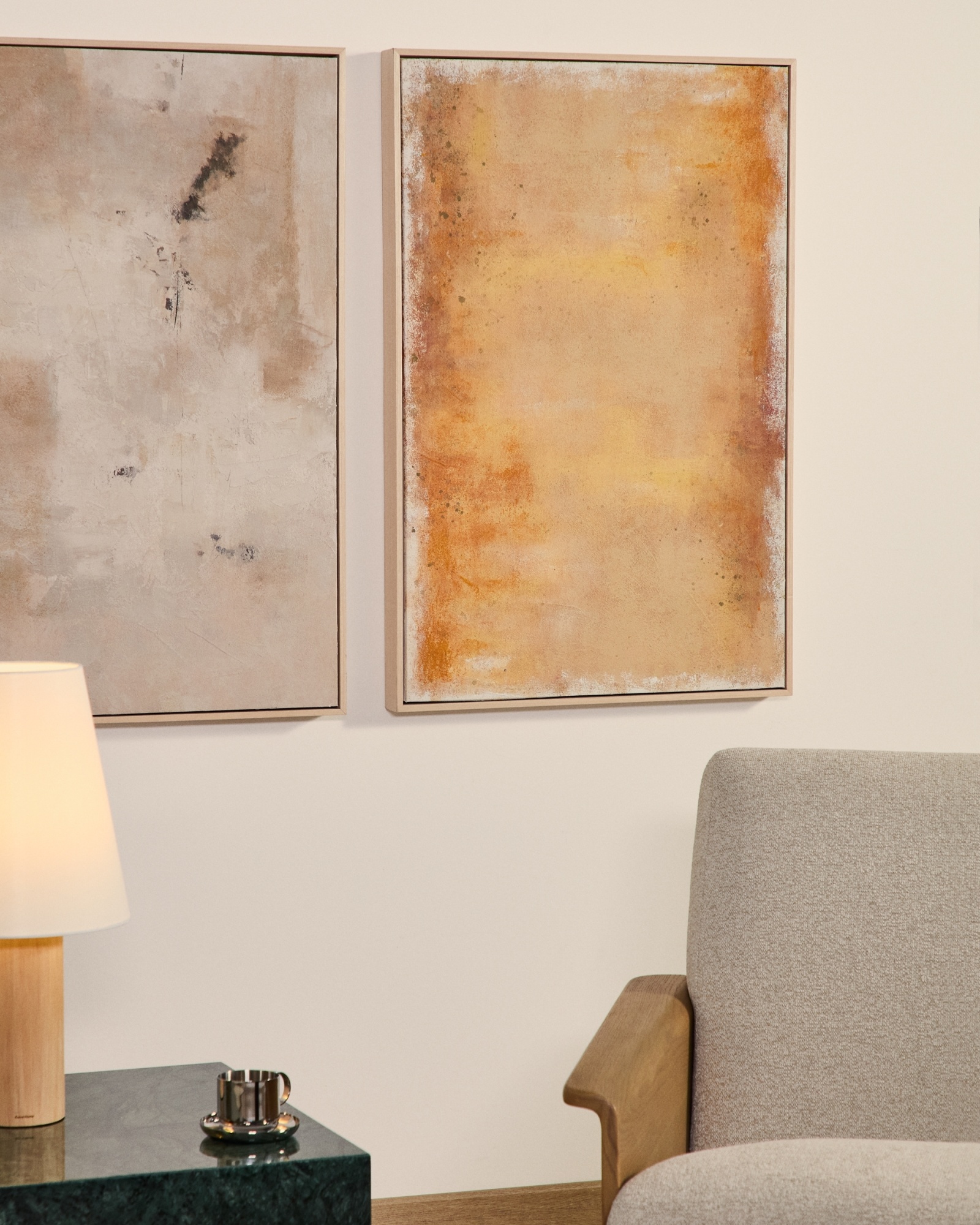 Абстрактная картина Selnar желтая 60 x 90 см La Forma (ex Julia Grup)