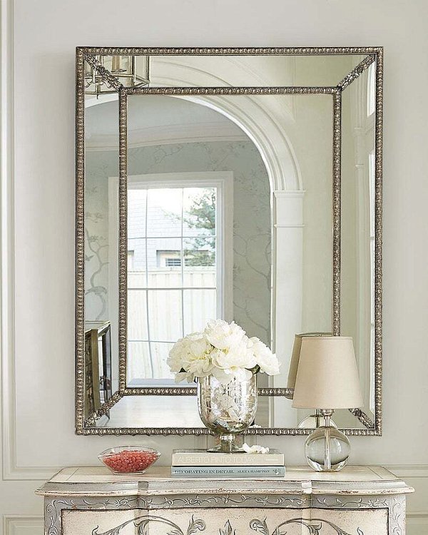 Зеркало в серебряной раме Джонатан Louvre Home LH128S