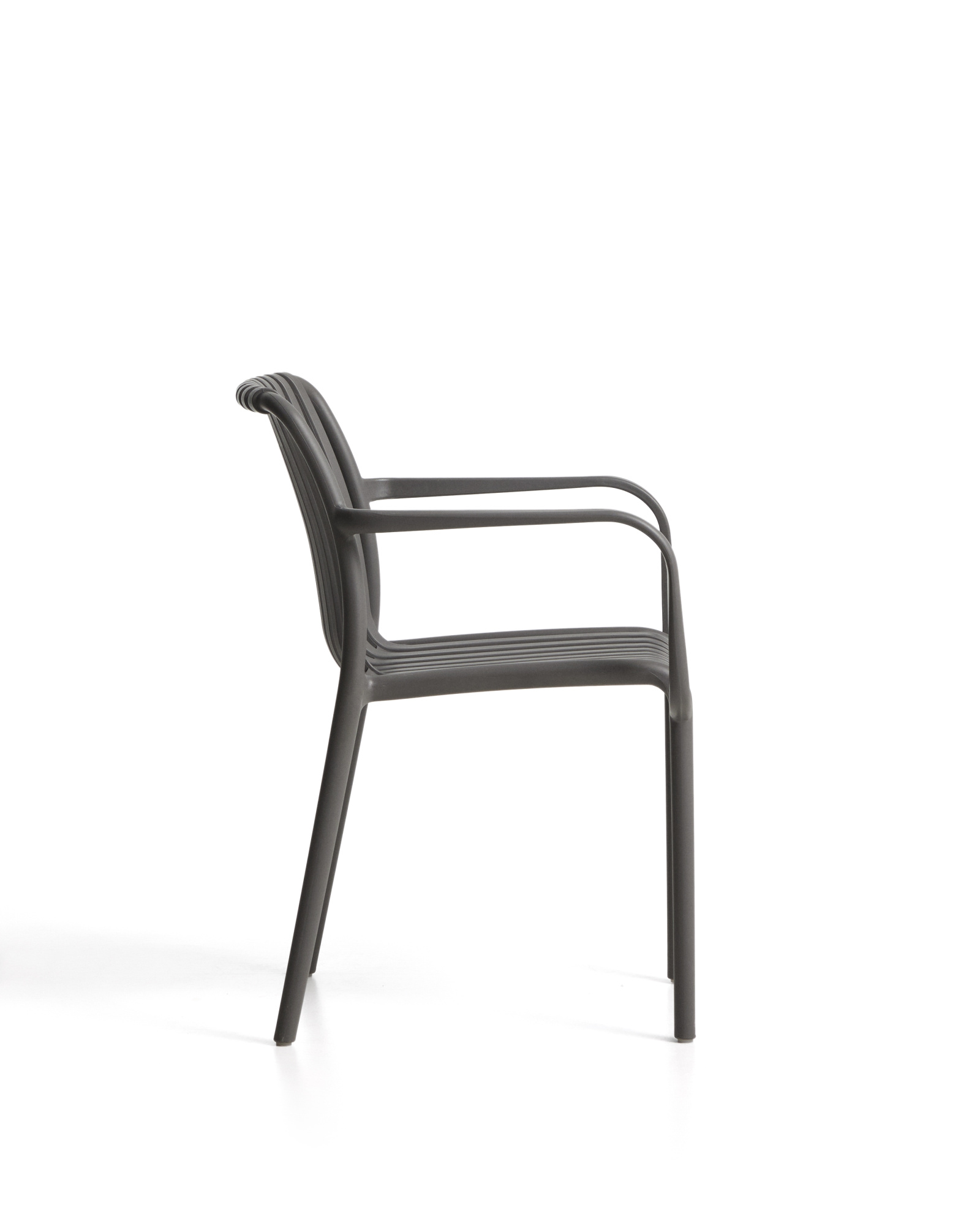 Уличный стул Isabellini из пластика графитового цвета La Forma 482249