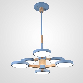 Подвесная люстра TURNA DBL L6 Blue by ImperiumLoft