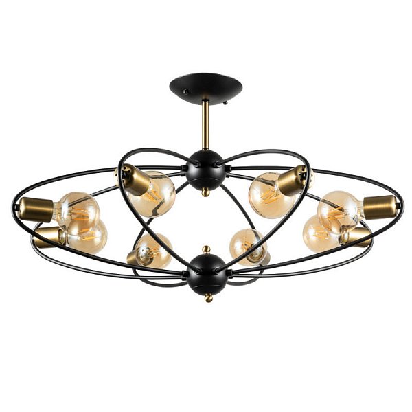 Люстра на штанге Arte Lamp A1963PL-8BK