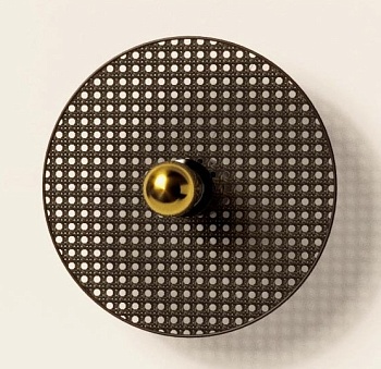 Бра Tan Tan A1053/10 см золотой металл + 1125/30 см черный ротанг Aromas del Campo