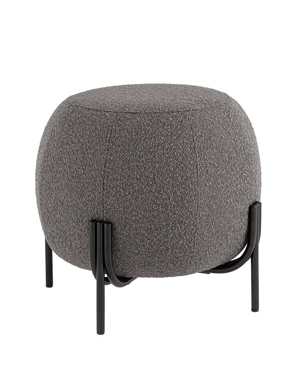 Пуф Флик букле тёмно-серый Stool Group