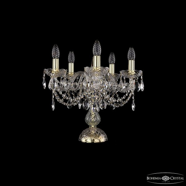 Настольная лампа хрустальная 1406L/5/141-39 G