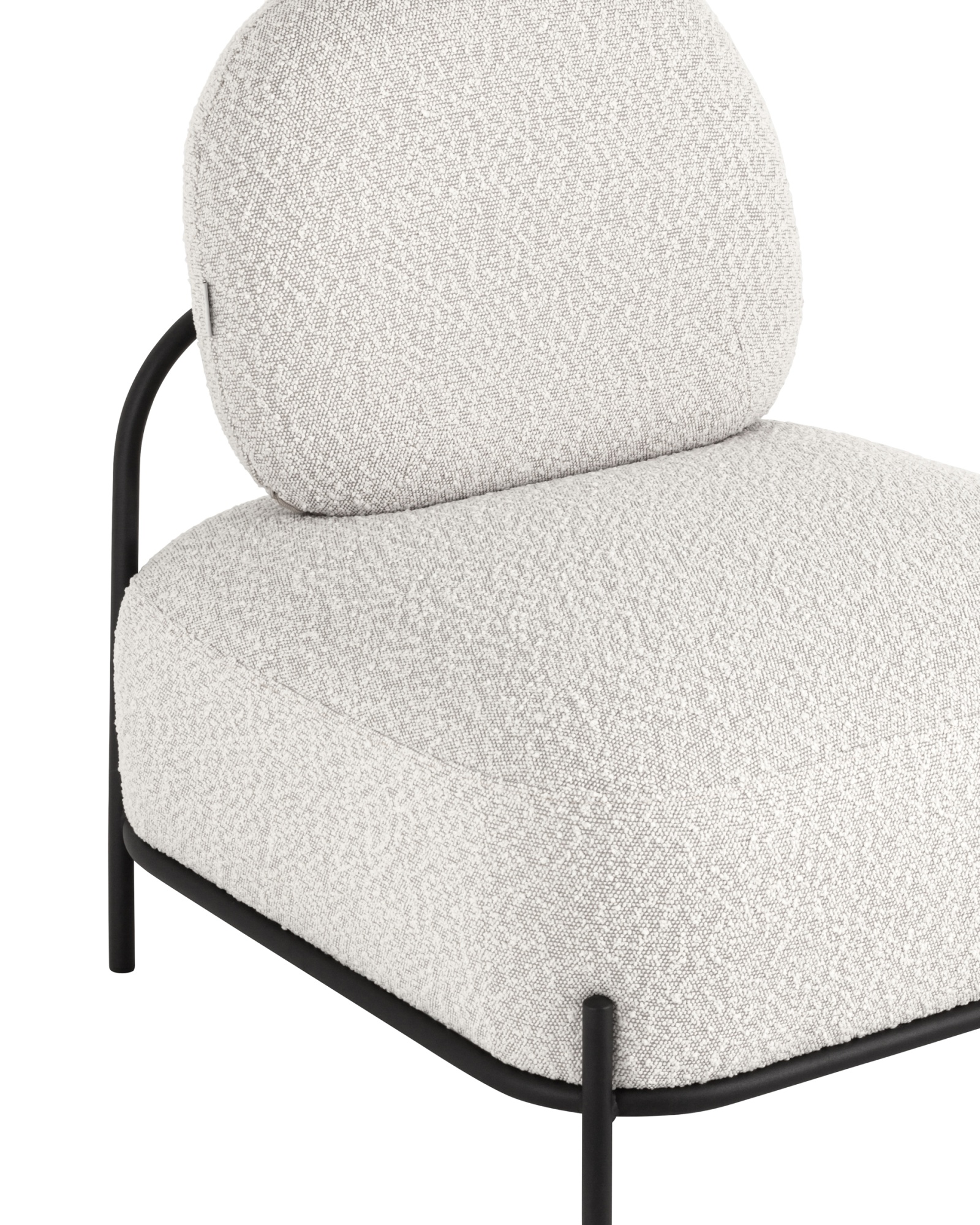 Кресло Стоун ткань букле молочный Stool Group