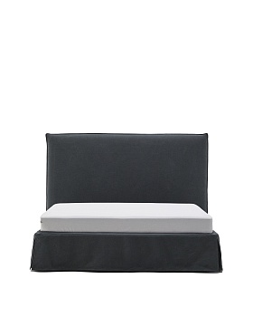 Кровать Jaira антрацитово-серого цвета со съемным чехлом для матраса 150 x 190 La Forma (ex Julia Grup)