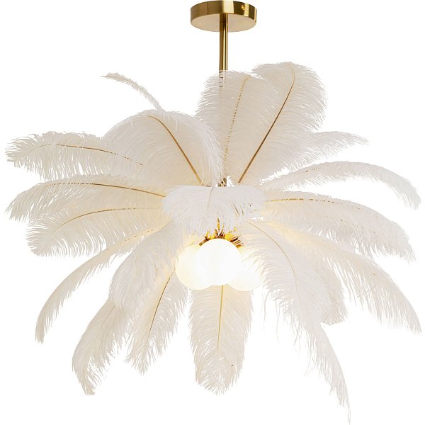 Светильник подвесной Feather Palm White Ø60cm KARE 57180