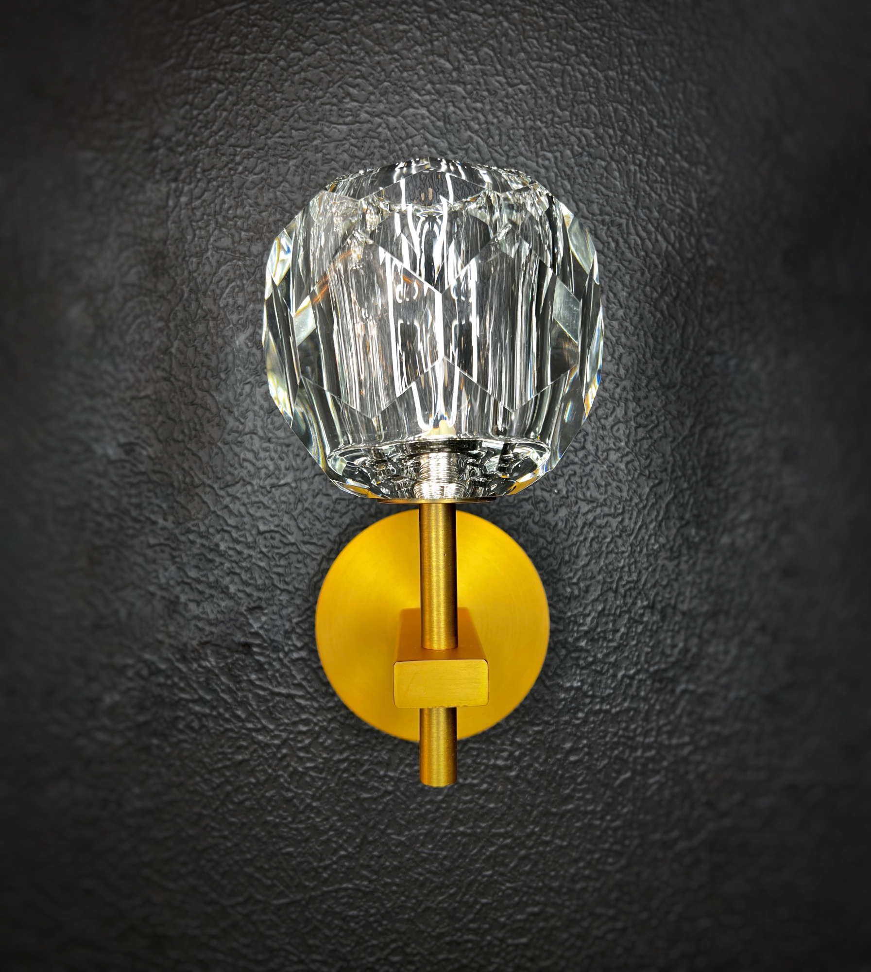 Бра Rh Boule De Cristal Single Sconce Brass By Imperiumloft