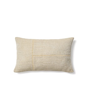 Чехол для подушки Anvera из вискозного жаккарда бежевого цвета с желтыми линиями 40 x 60 см La Forma (ex Julia Grup)