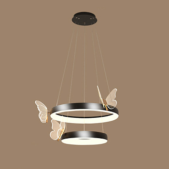 Подвесная люстра BABETTA D B D40+60 Black by ImperiumLoft