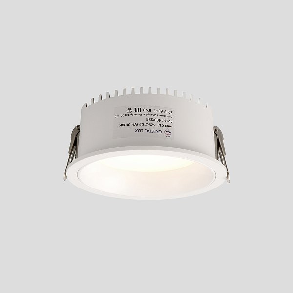 Светильник встраиваемый Crystal Lux CLT 529C105 WH 3000K