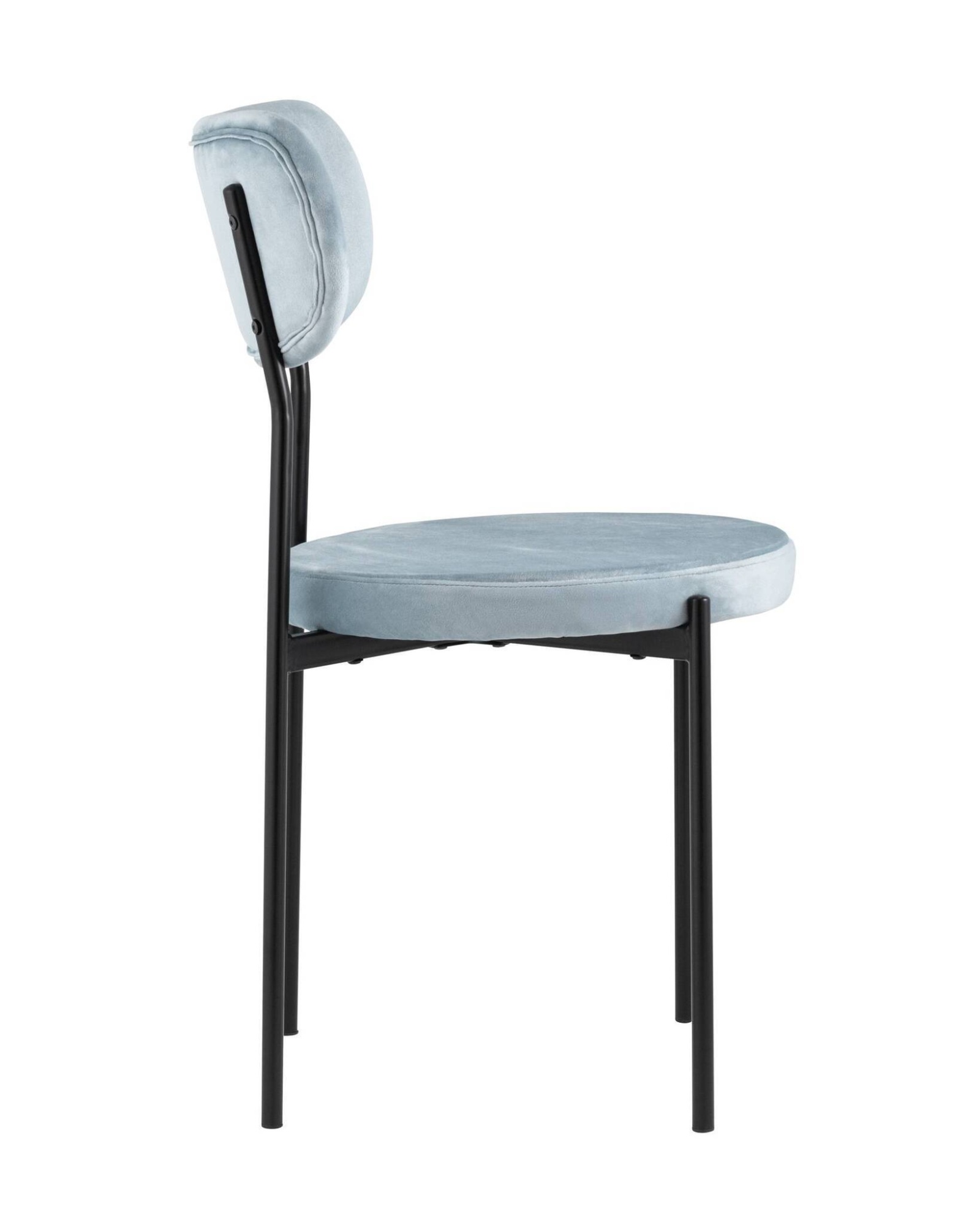 Стул Барбара велюр серо-голубой Stool Group