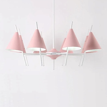 Люстра на штанге CRATER C L8 Pink by ImperiumLoft