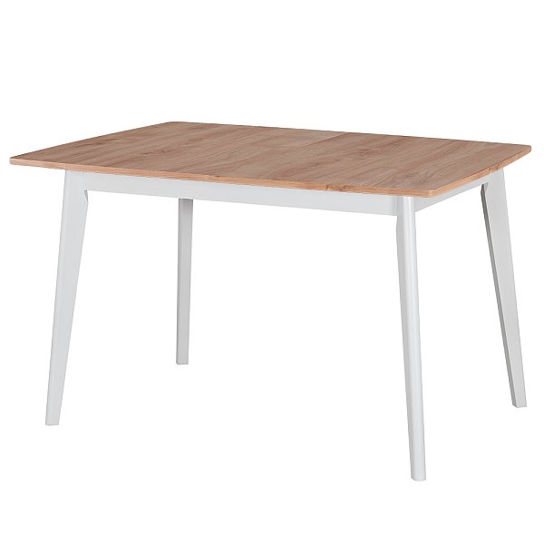 Стол Oslo 120-160 x 80см, Дуб Навара, белый Bradex Home FR 0801