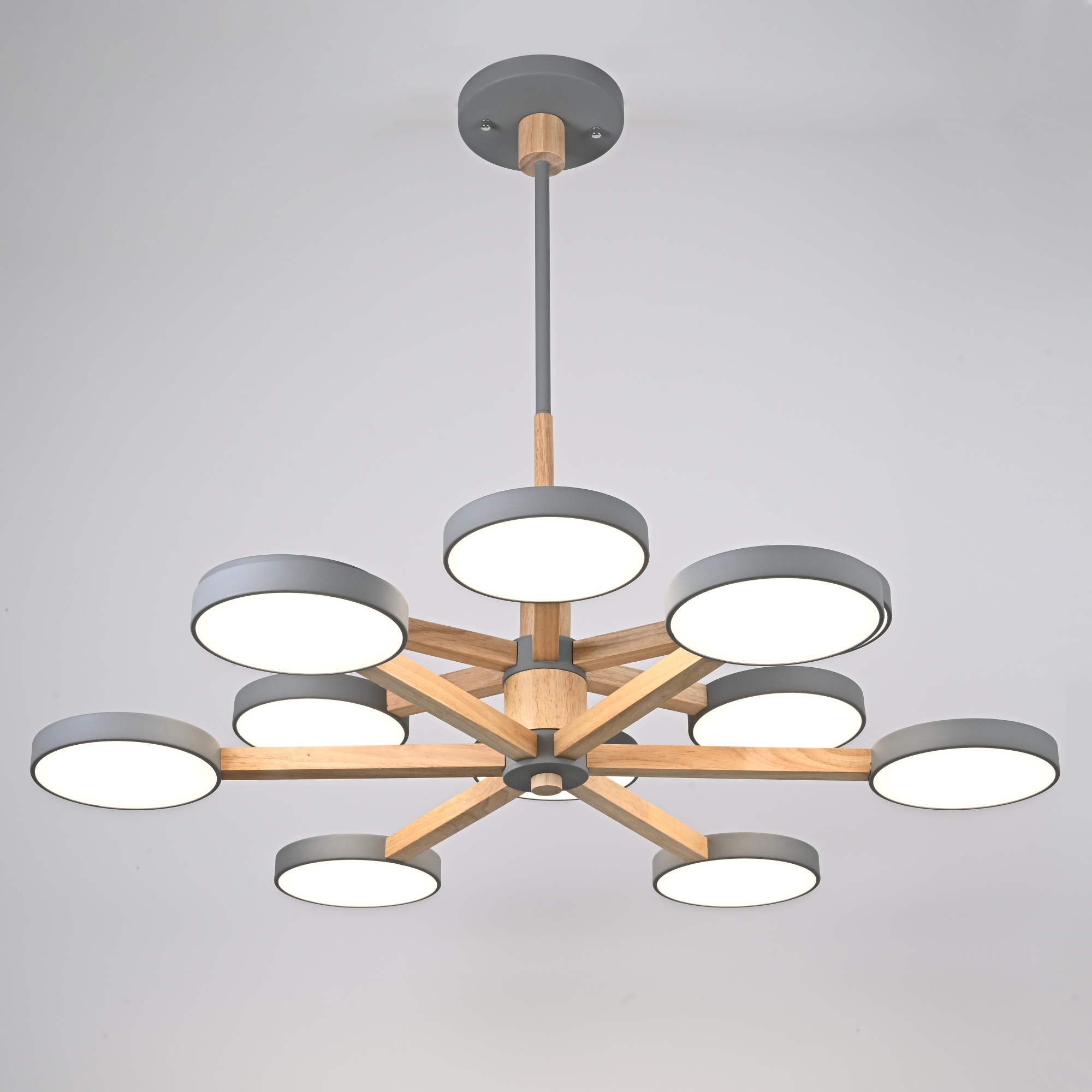 Подвесная люстра TURNA DBL L12 Gray by ImperiumLoft