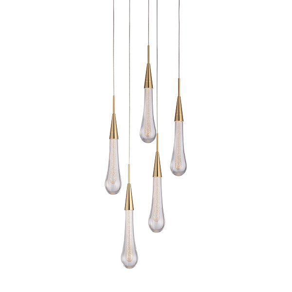 Подвесной светильник Delight Collection Pour 5A br.brass