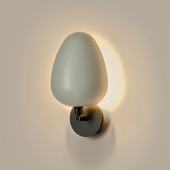 Бра Kezo черный металл / белый плафон Aromas del Campo