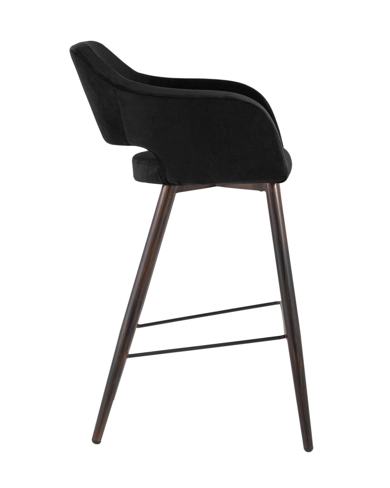 Стул барный Саймон велюр черный Stool Group