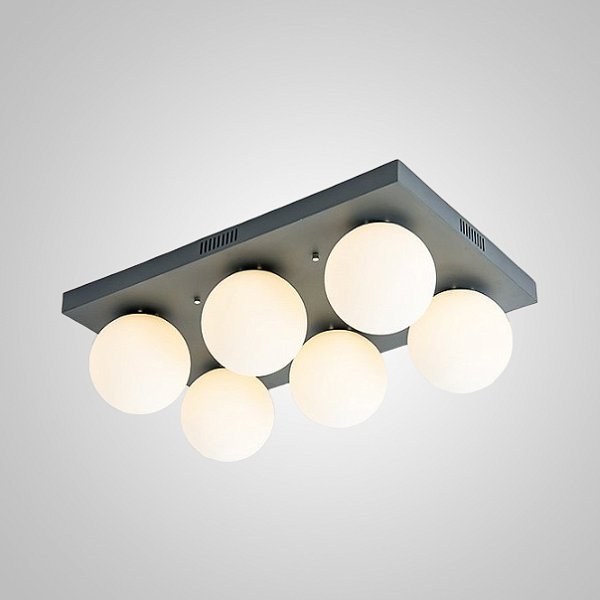 Подвесная люстра BOARD ORB L6 Grey by ImperiumLoft